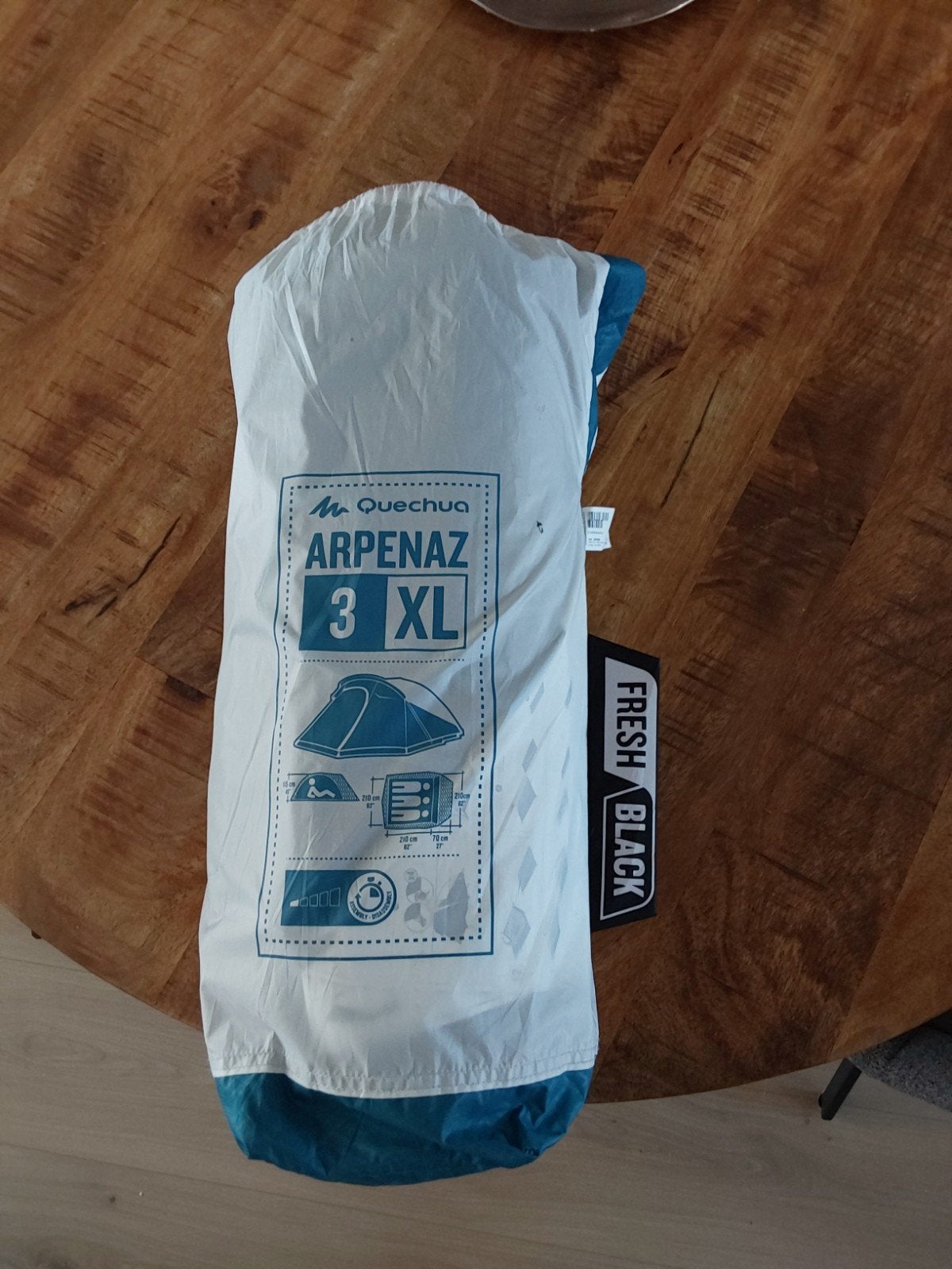 Quechua Arpenaz 3 XL Fresh & Black tent, Ophalen, Zo goed als nieuw, Tot en met 3