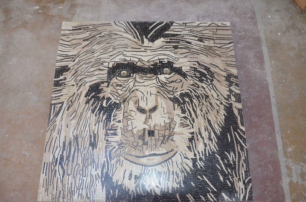 Chimpagnee mozaiek met de hand gemaakt 90 x 90, Ophalen