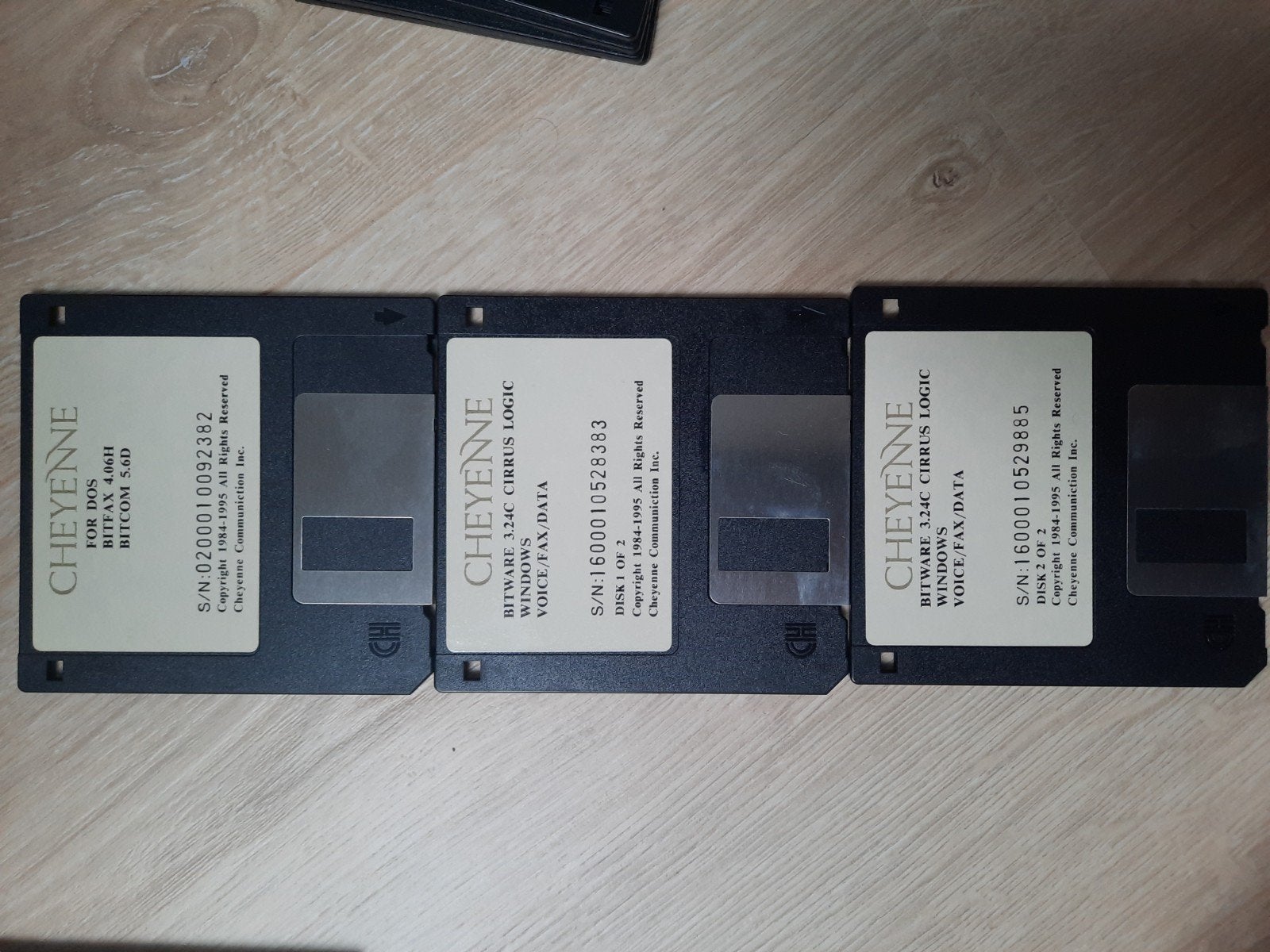 3 floppies Cheyenne 1995, Computers en Software, Vintage Computers, Ophalen of Verzenden
