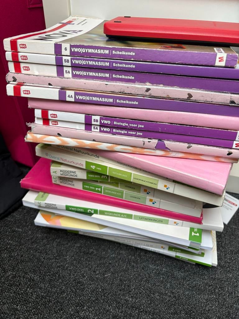 VWO schoolboeken: scheikunde, biologie, natuurkunde, wiskund, Boeken, Schoolboeken, Ophalen of Verzenden, Gelezen, VWO, Scheikunde