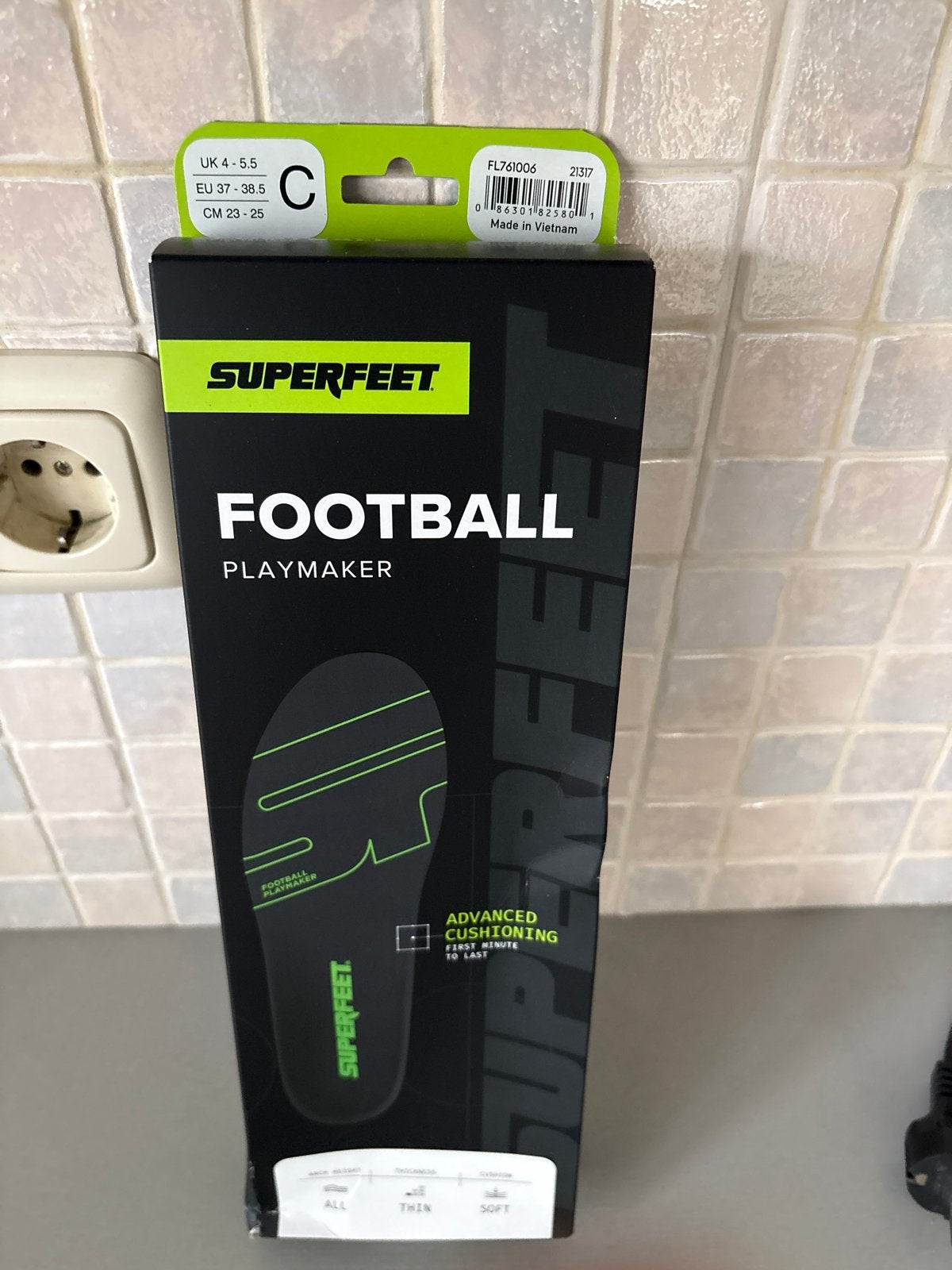 Superfeet Football Playmaker Inlegzolen Maat C (37-38.5), Ophalen of Verzenden, Nieuw