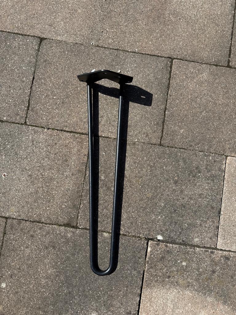 Duraline meubelpoot draad staal 40cm mat zwart, Ophalen, Tafelpoot, Minder dan 50 cm, Gebruikt