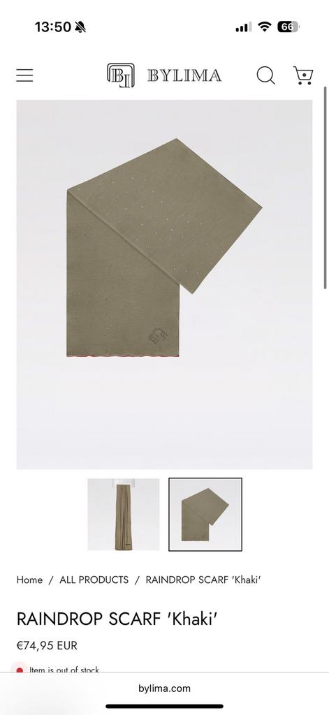 Bylima nieuw met kaartjes en verpakt, Ophalen of Verzenden, Nieuw, Sjaal