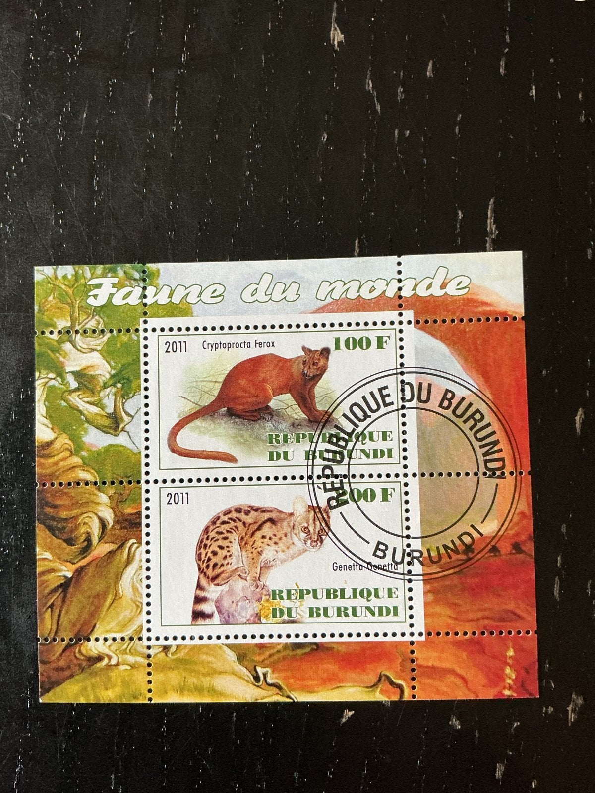 Burundi postzegels 2011 - Faune du monde, Ophalen of Verzenden, Gestempeld