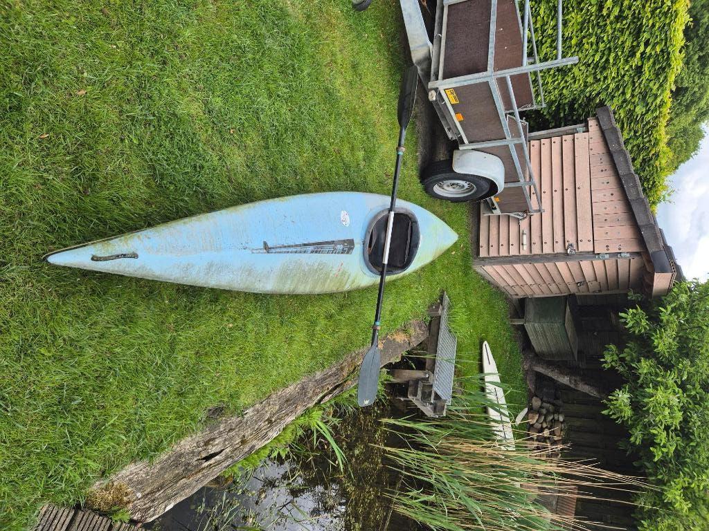 Te koop gebruikte kano, met peddel, Watersport en Boten, Kano's, Ophalen, Gebruikt, Eén persoon, Met peddels