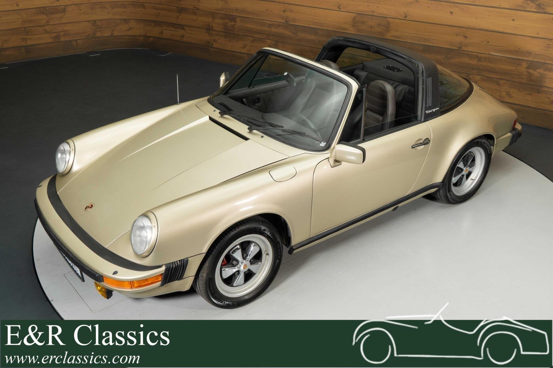 Porsche 911 SC Targa | 1983, Achterwielaandrijving, Leder, Bruin, Lederen bekleding