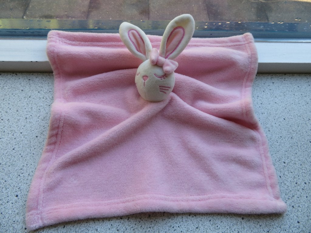 Knuffeldoek konijn Early Days Primark roze wit velours', Kinderen en Baby's, Speelgoed | Knuffels en Pluche, Konijn, Ophalen of Verzenden