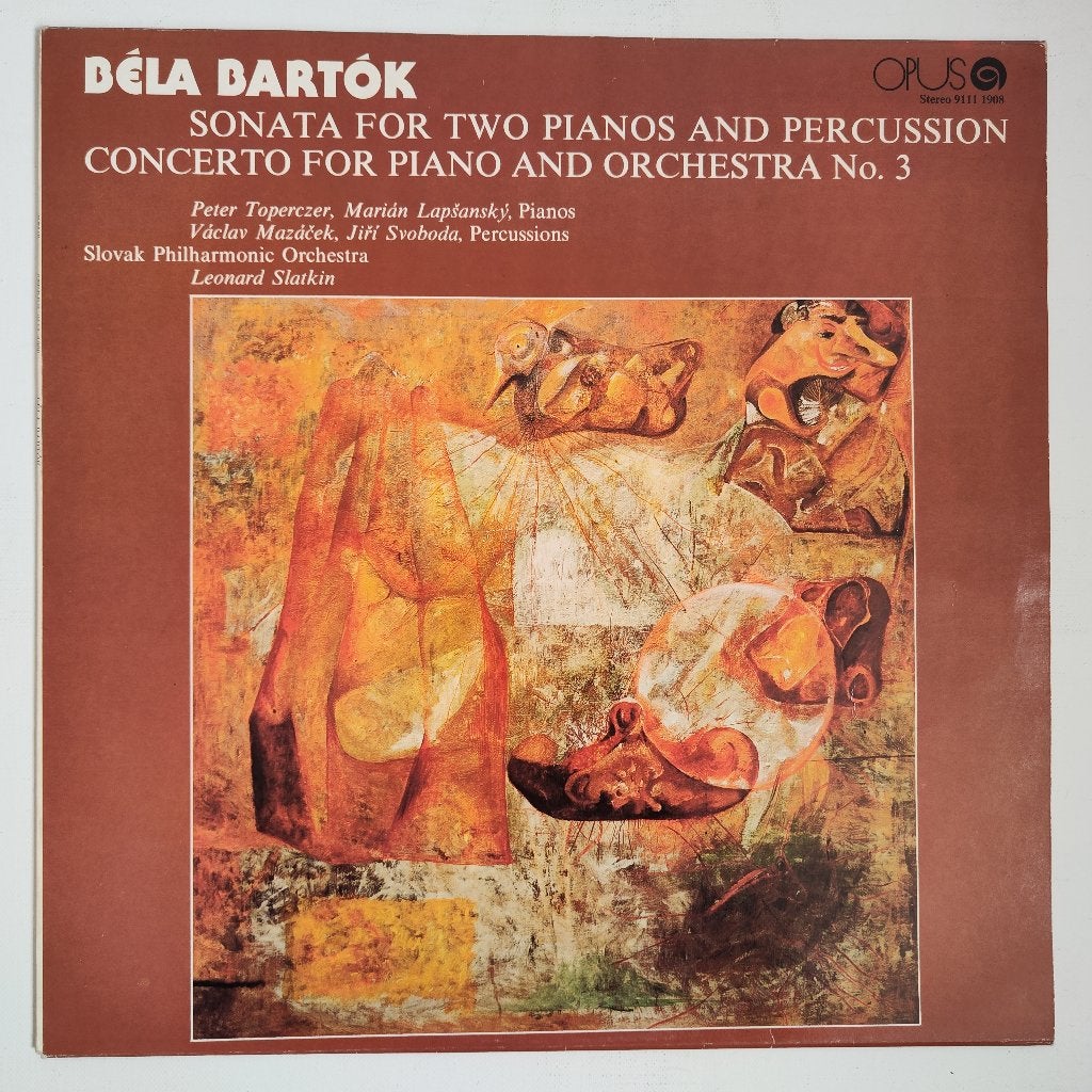 Béla Bartók - Sonata for Two Pianos and Percussion Concerto, Cd's en Dvd's, Vinyl | Klassiek, LP, Ophalen of Verzenden, Zo goed als nieuw