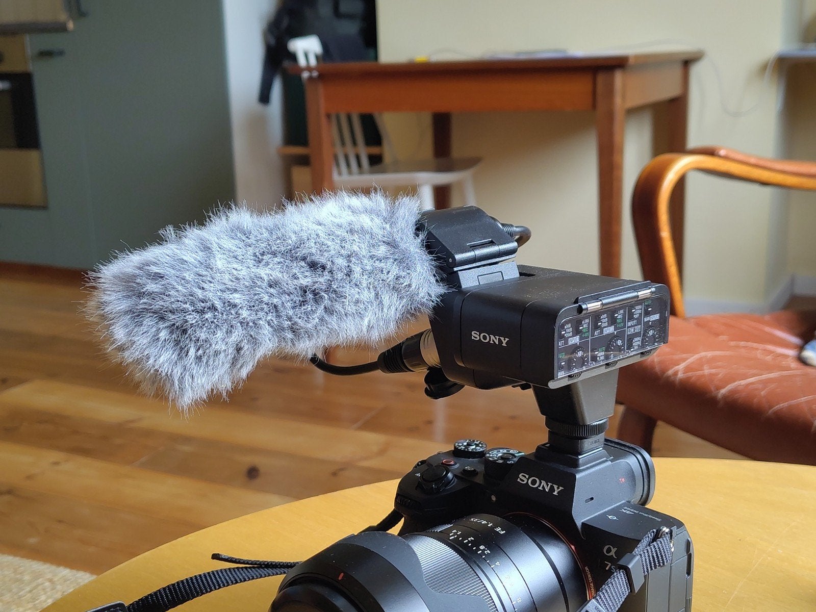 Sony XLR-K3M adapterset met shotgunmicrofoon, Ophalen of Verzenden, Zo goed als nieuw, Sony
