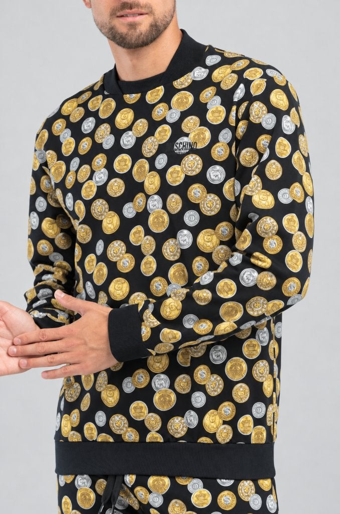Moschino ORIGINEEL heren sweatshirt MAAT M nieuw met labels, Velmar@velmar.it, Verzenden, Zwart, Nieuw