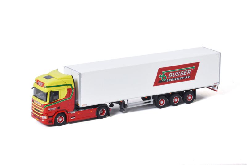 Busser Logistiek; SCANIA R HIGHLINE | CR20H 4X2 BOX TRAILER, Nieuw, Ophalen of Verzenden, Bus of Vrachtwagen, Wsi