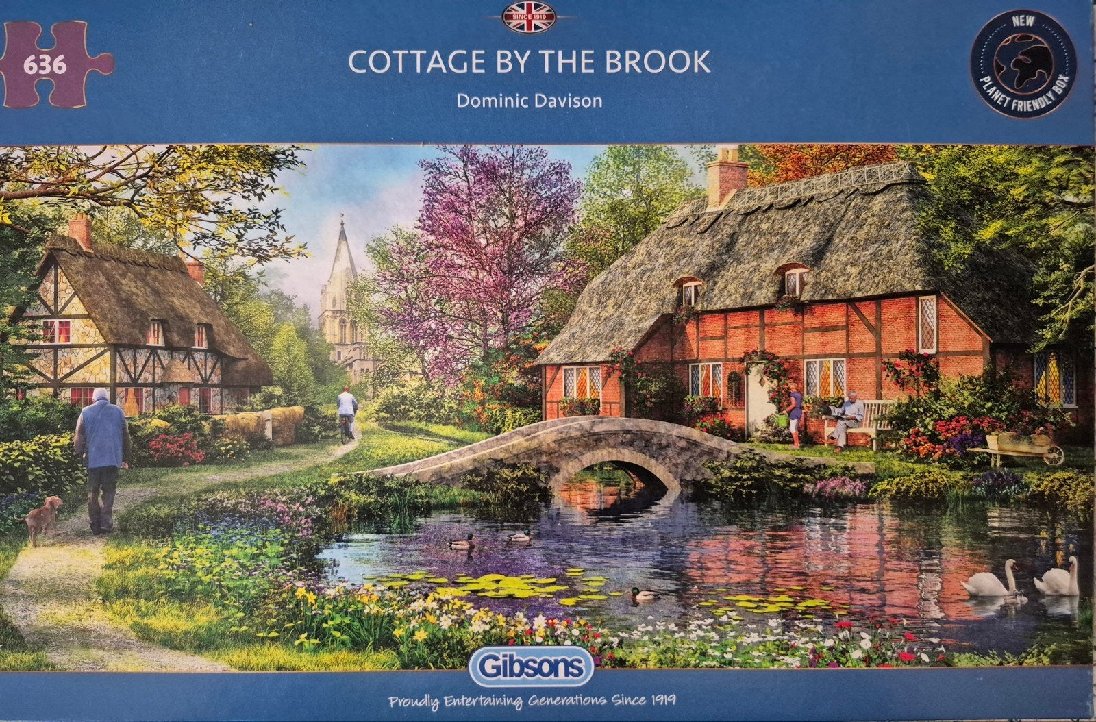 Gibsons cottage puzzel 636 stukjes, Hobby en Vrije tijd, Denksport en Puzzels, Ophalen of Verzenden, 500 t/m 1500 stukjes, Zo goed als nieuw