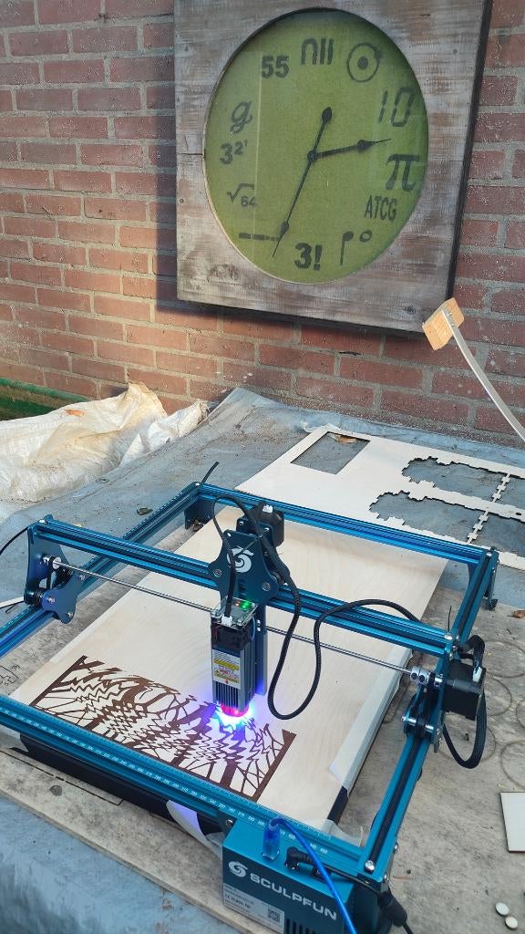 Sculpfun S9 lasercutter/engraver, Gebruikt, Overige materialen, Machine, Overige merken