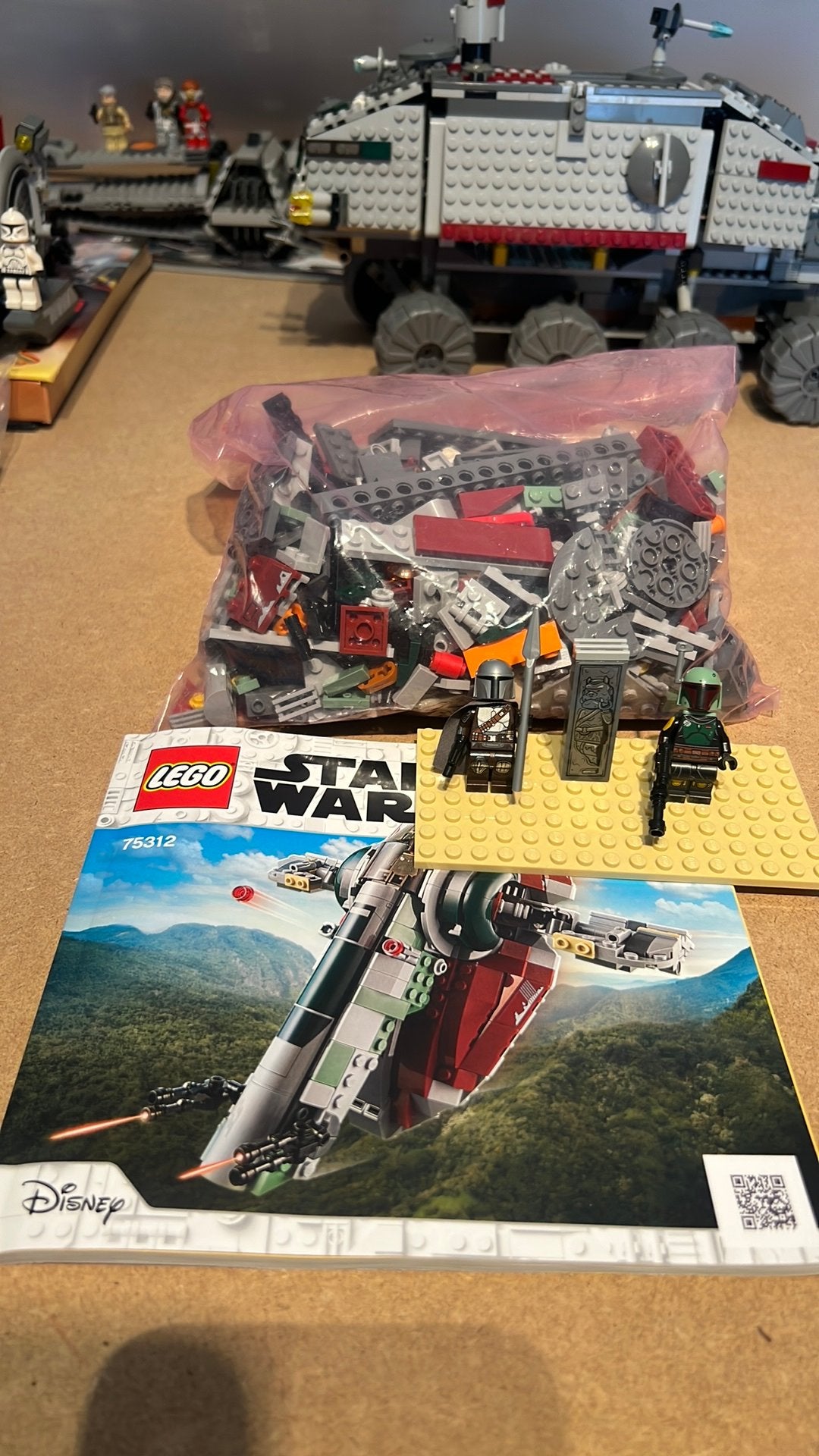 Lego 753-2 Star Wars Boba Fett’s Starship (compleet), Ophalen of Verzenden, Zo goed als nieuw