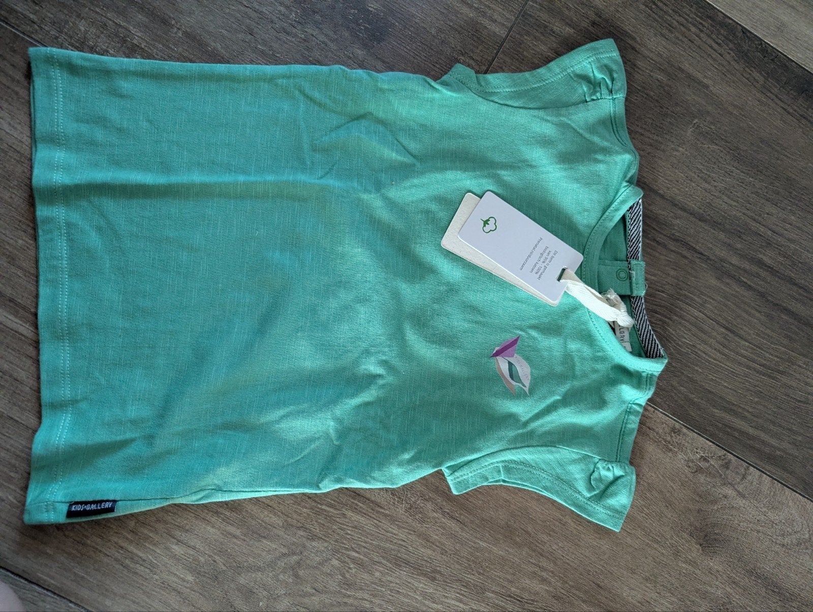 Nieuw mintgroen T-shirt met korte mouwen, Ophalen of Verzenden, Nieuw, Kidz Gallery, Jongen of Meisje