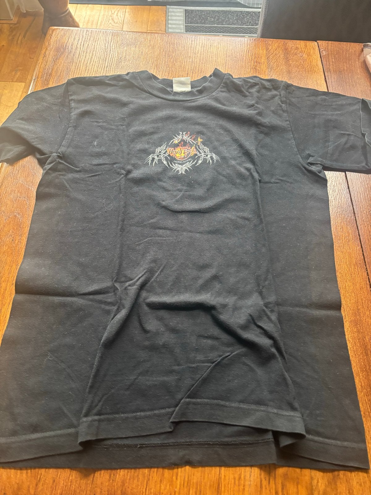 Hard Rock Cafe Hong Kong T-shirt - Zwart - Maat M, Ophalen of Verzenden, Gedragen, Maat 48/50 (M), Zwart