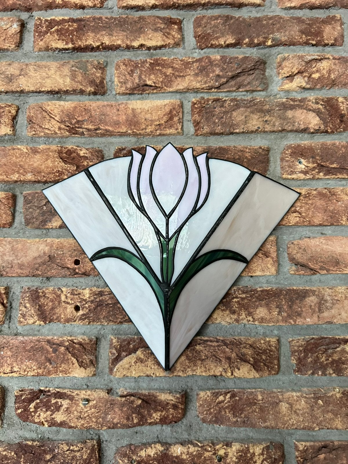 Hand gemaakt tiffany wand lamp, Ophalen, Zo goed als nieuw