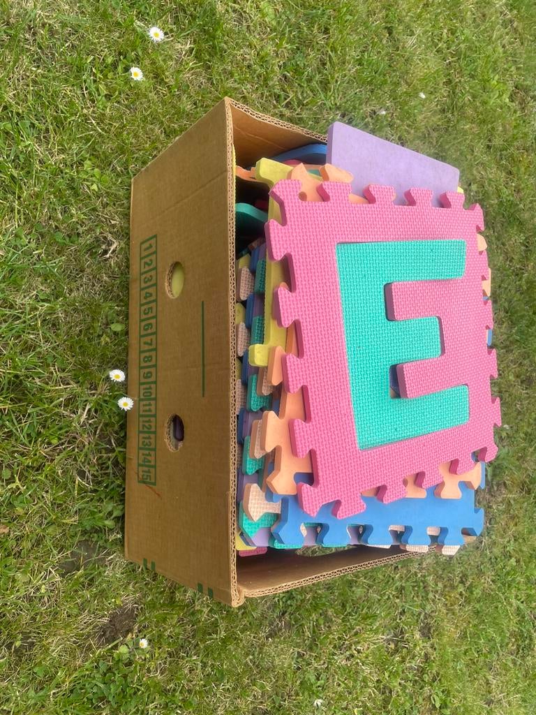 Foam tegels met letters, Ophalen, Gebruikt