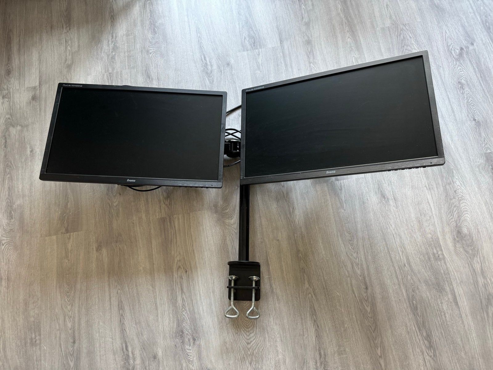 Iiyama ProLite E2483HS Dual Monitor Setup, Computers en Software, Ophalen, Kantelbaar, Full HD, 60 Hz of minder