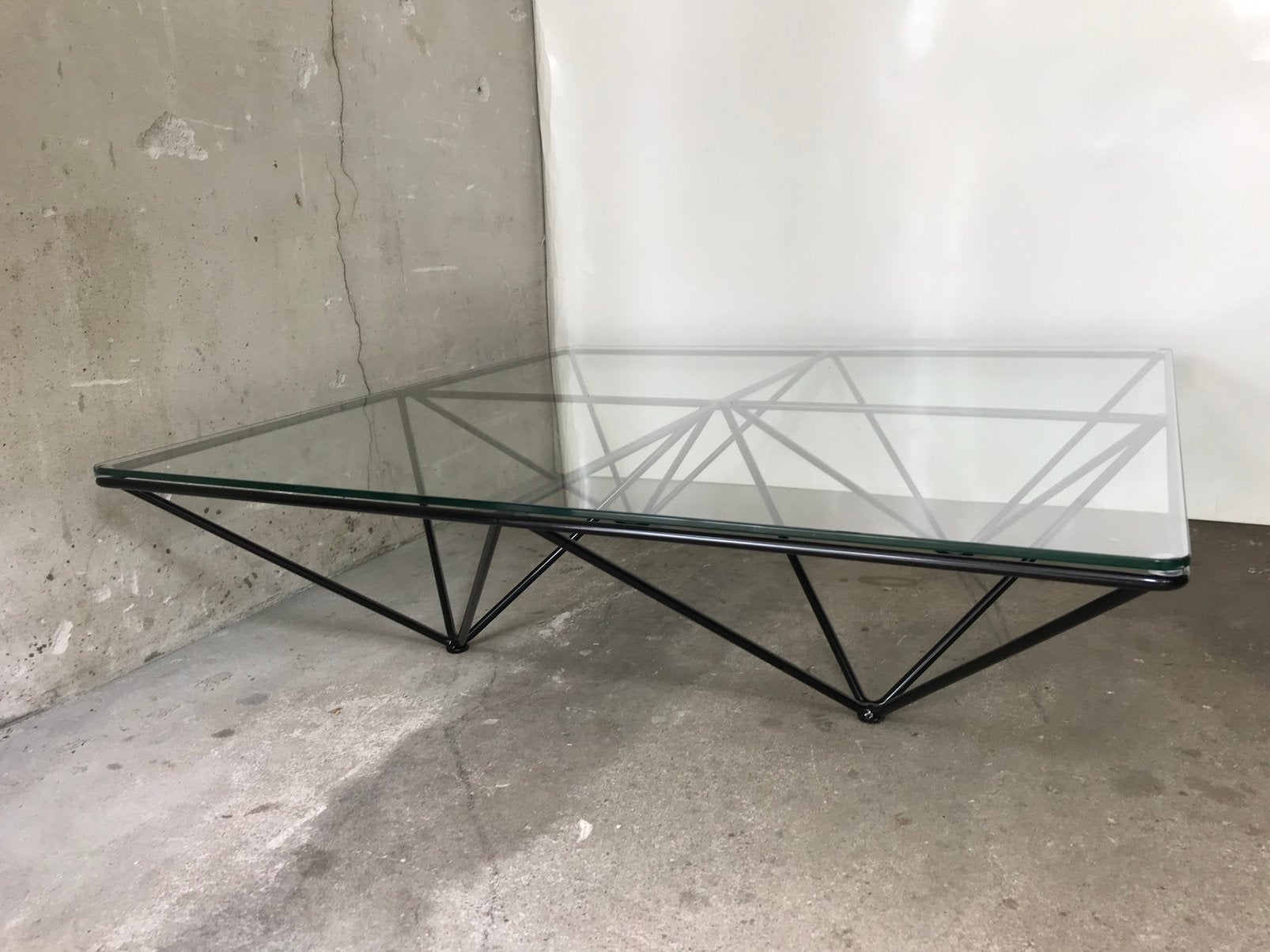 Vintage paolo piva alanda coffee table B&B Italië Amsterdam, Ophalen of Verzenden, Zo goed als nieuw, Rechthoekig, 50 tot 100 cm
