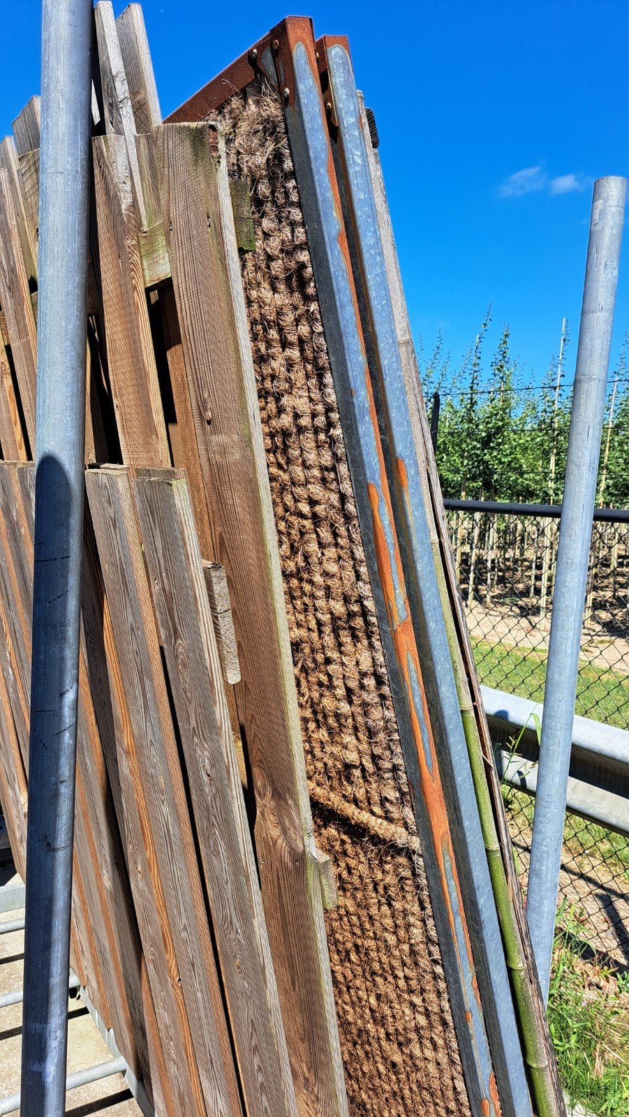 Tuinschermen, schutting, afscheiding., Tuin en Terras, Ophalen, Hout, 150 tot 200 cm, 150 tot 200 cm