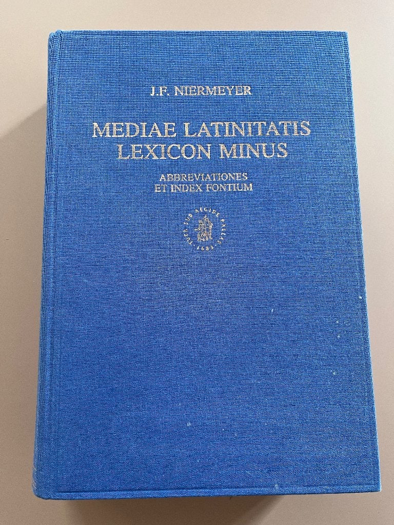 J.F. Niermeyer - Mediae Latinitatis Lexicon Minus, Boeken, Gelezen, P.R. Bos, J.F. Niermeyer, Latijn, Overige uitgevers