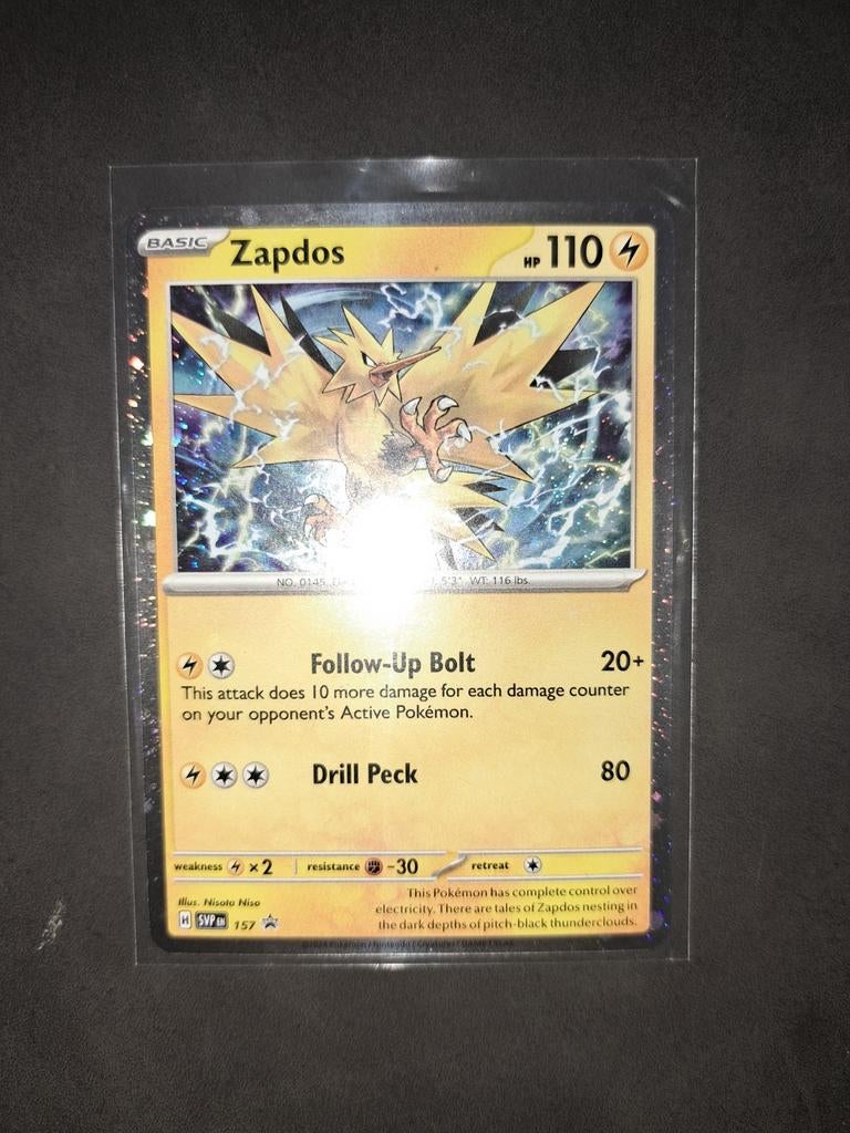 Zapdos svp 157 mint ., Ophalen of Verzenden, Nieuw, Losse kaart, Foil