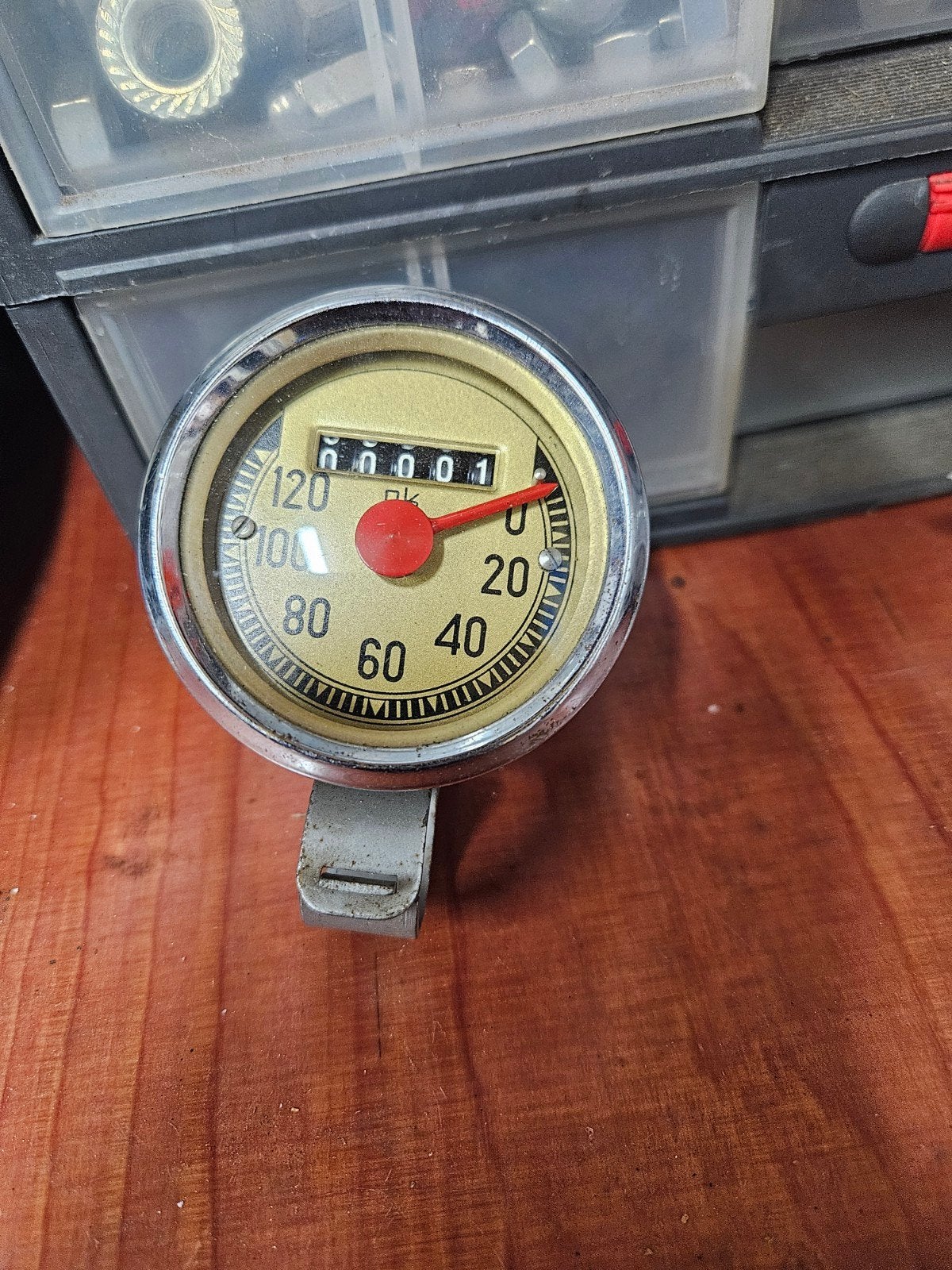 NOS km teller oldtimer bromfiets, vdo aansluiting, Fietsen en Brommers, Overige merken, ., Overige typen, Nieuw