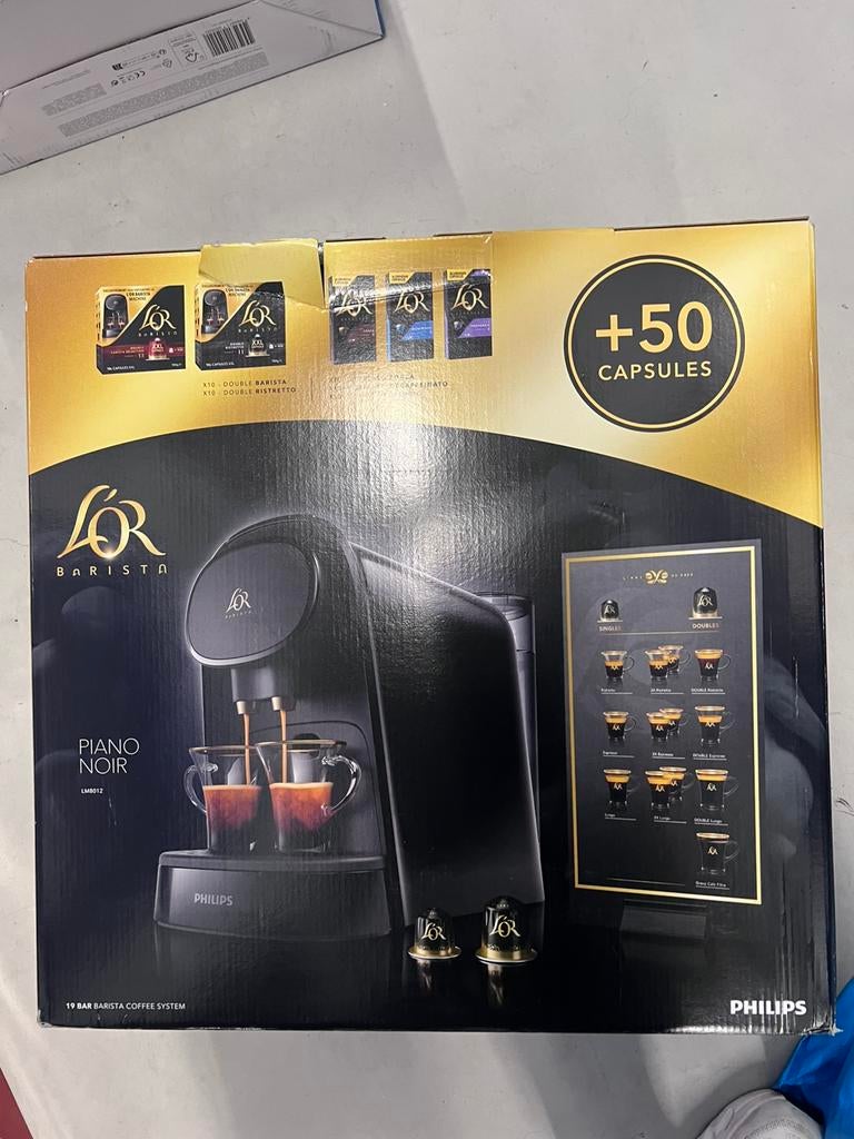 L’OR Barista - Piano Noir (gloednieuw incl. 50 capsules), Ophalen of Verzenden, Nieuw