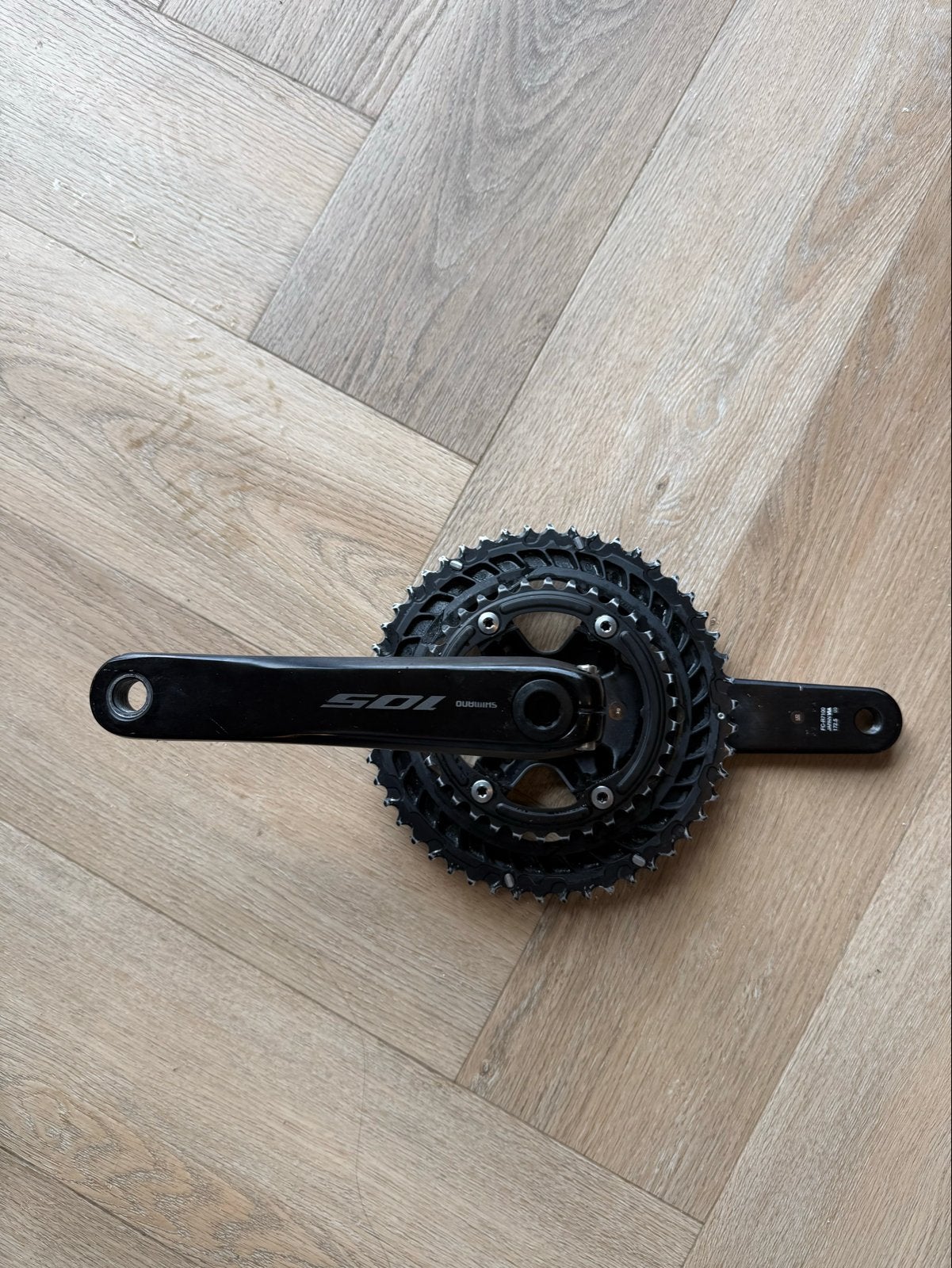 Shimano 105 Crankstel 12-speed 172.5, Crankstel of Pedalen, Gebruikt, Ophalen of Verzenden, Aluminium