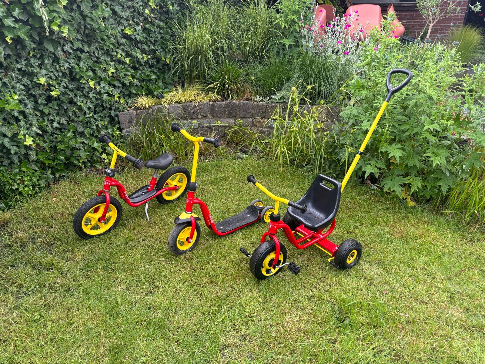 Puky rood / gele loopfiets, duwfiets & step, Ophalen, Gebruikt, Loopfiets