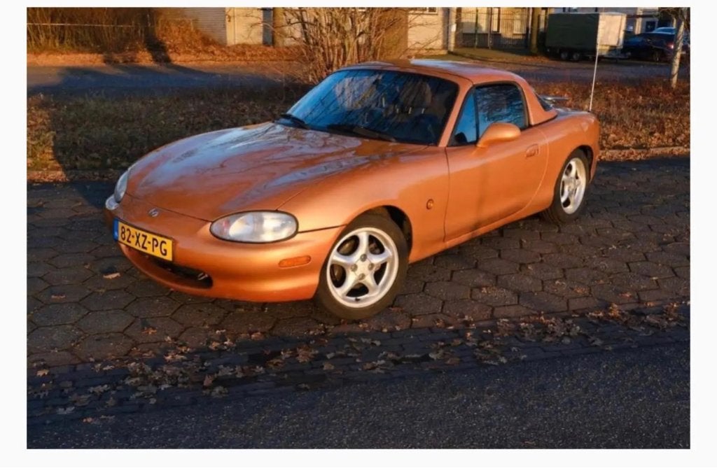 Mazda MX-5 1.6 I 1998 cabrio auto japans mazda mx5 mx 5, Auto's, Achterwielaandrijving, 40 €/maand, 4 cilinders, 990 kg