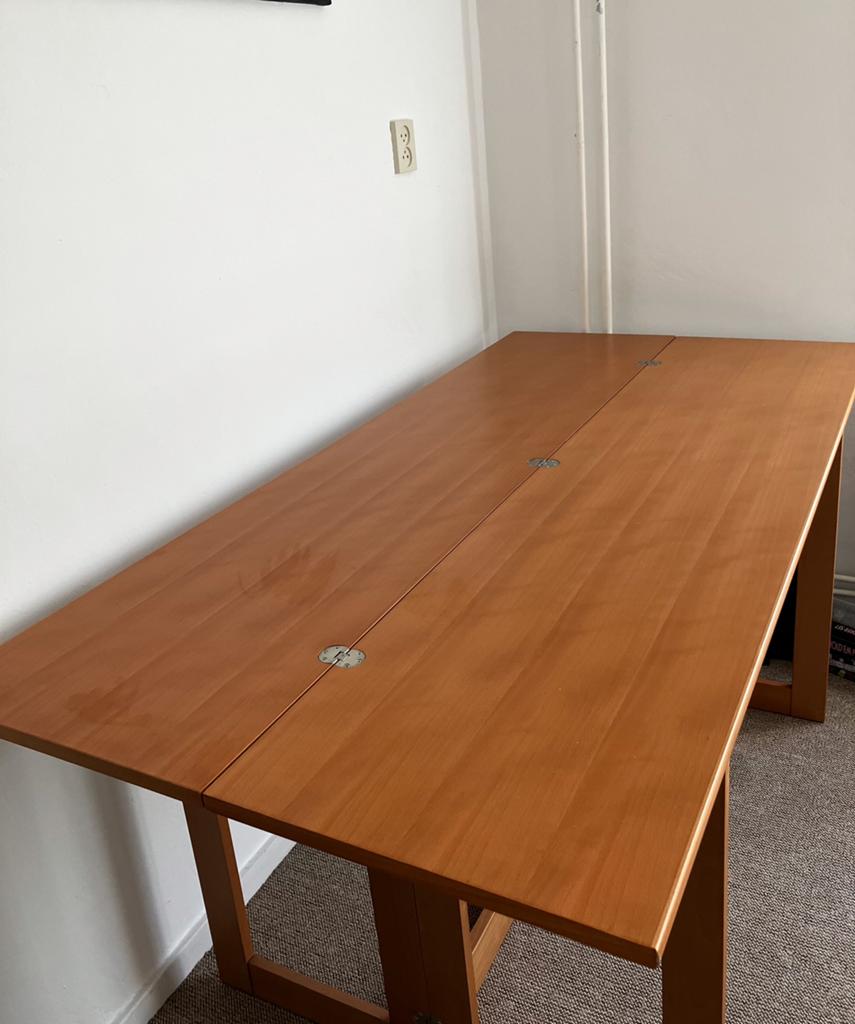 HABITAT Athenes 1994 tafel, deelbaar, Huis en Inrichting, Tafels | Eettafels, Ophalen, Gebruikt, 50 tot 100 cm, 150 tot 200 cm