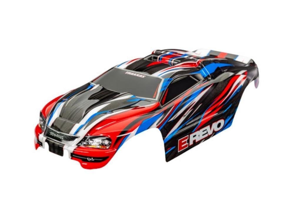 Body, 1/16 E-Revo, rood blauw (gespoten, Hobby en Vrije tijd, Ophalen of Verzenden, Nieuw