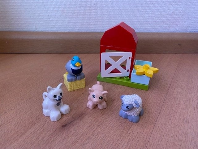 Duplo, boerderij dieren verzorgen: schaap big, set 10949, Kinderen en Baby's, Ophalen of Verzenden, Gebruikt, Duplo