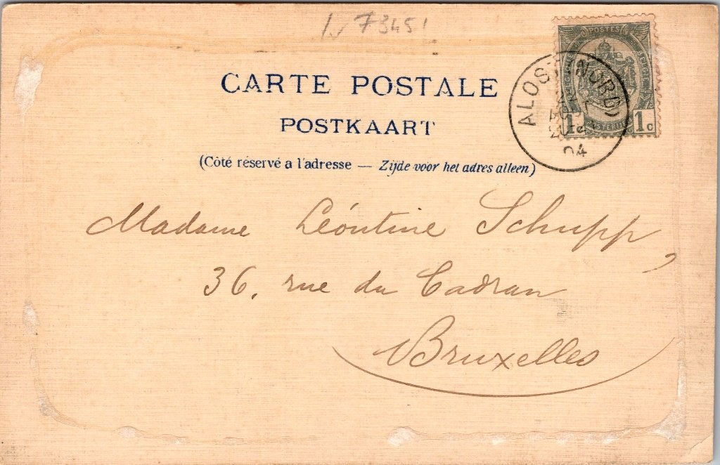 Aalst België - 7 oude postkaarten, Verzamelen, Ansichtkaarten | België, Verzenden, Voor 1920, Gelopen, Oost-Vlaanderen