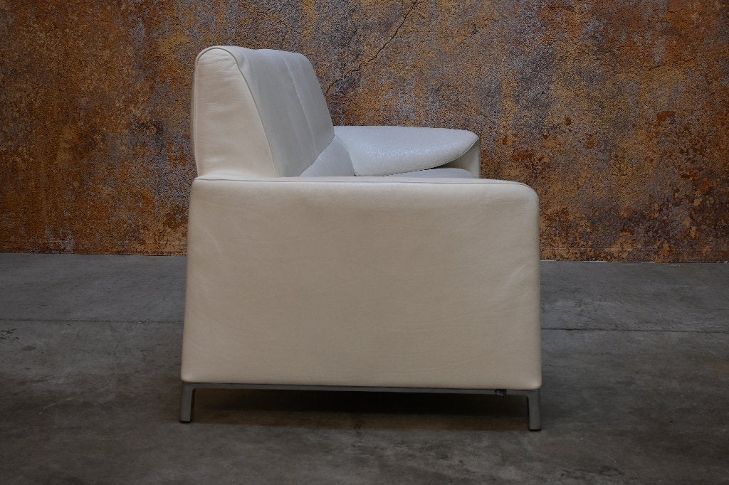 AlsNIEUW! witte leren Leolux Felizia designbank nieuwpr 5300, Huis en Inrichting, Leolux, Leolux, 150 tot 200 cm, Tweepersoons