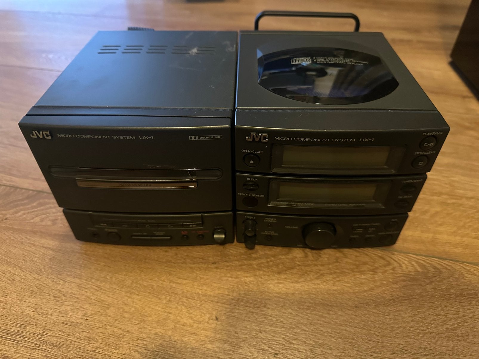 JVC UX-1 mini set. Zonder speakers en afstandsbediening, Microset, Gebruikt, JVC, Ophalen of Verzenden