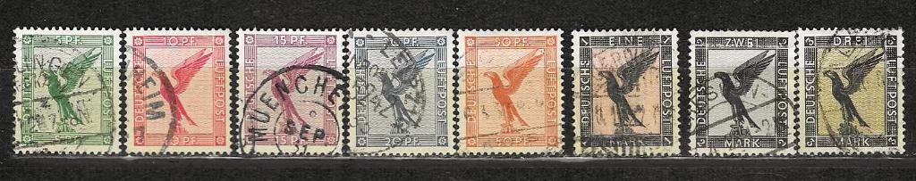 Reich 378-384, Ophalen of Verzenden, Duitse Keizerrijk, Gestempeld