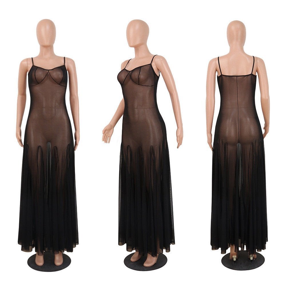 Doorzichtige zwarte jurk jurkje doorschijnende 34 36 38 40, Kleding | Dames, Maat 38/40 (M), Verzenden, Zwart, Nieuw