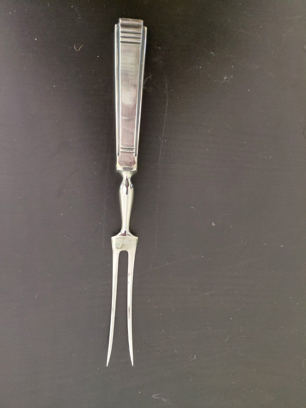 Antieke Vleesvork met Zilveren Handvat, Antiek en Kunst, Antiek | Bestek, Ophalen of Verzenden