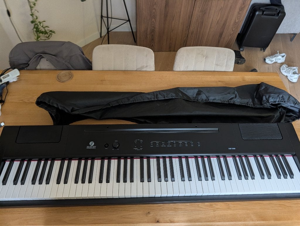 Fazley FSP-500-BK digitale piano zwart, Ophalen, Zwart, Nieuw, Digitaal