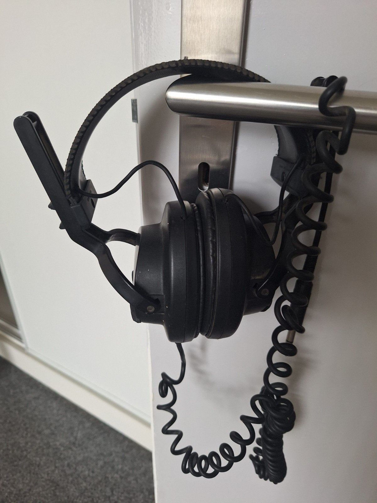 Vintage Over-ear Hoofdtelefoon met Microfoon, Audio, Tv en Foto, Koptelefoons, Overige merken, Gebruikt, Ophalen of Verzenden