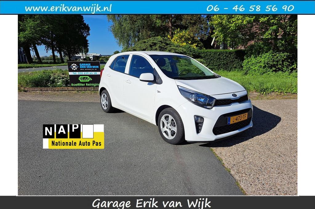 Kia Picanto 1.0 DPi ComfortLine 5pers. Airco/Cruise Control/, Voorwielaandrijving, Start-stop-systeem, Gebruikt, Wit