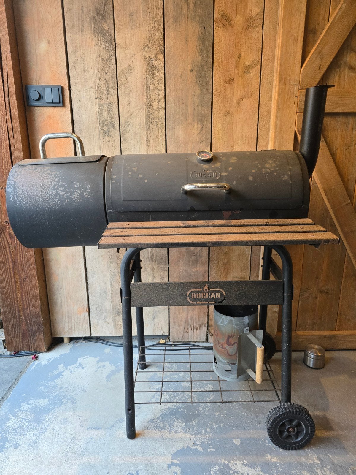 Buccan BBQ Smoker Grill - Gebruikt maar functioneel, Tuin en Terras, Ophalen of Verzenden, Gebruikt, Buccan