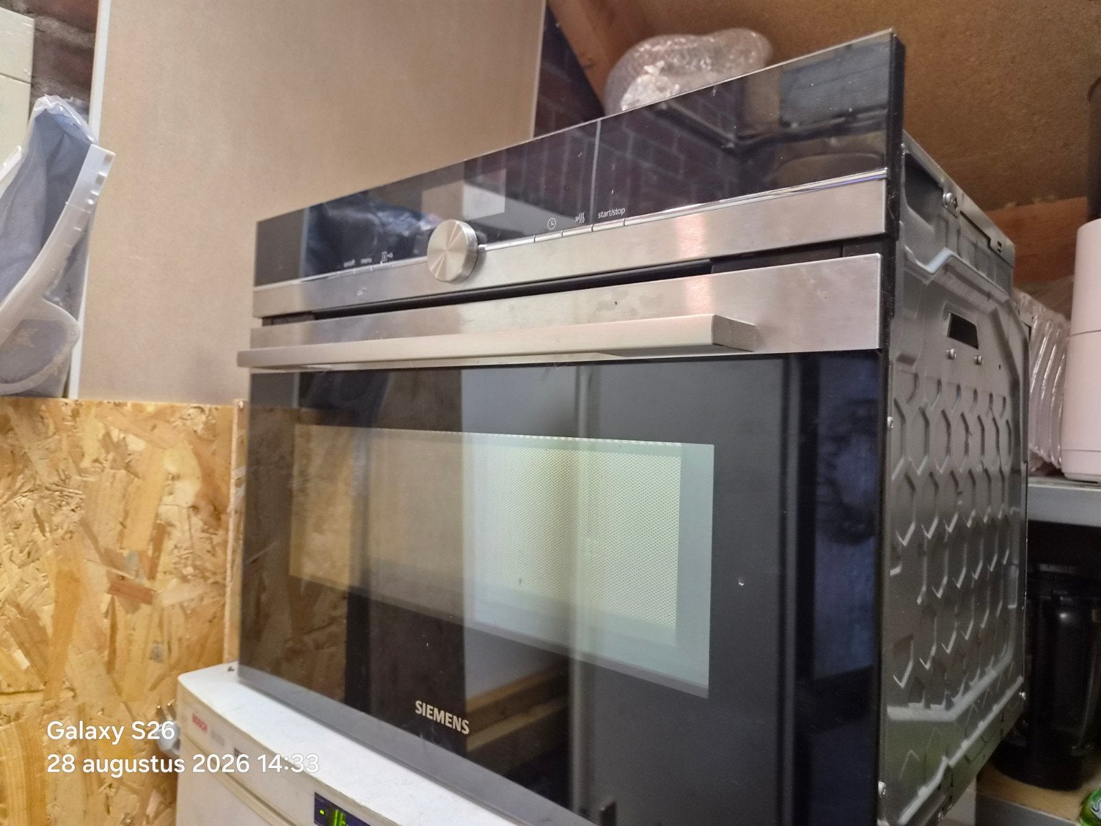 Siemens imbouw Combi-magnetron HT6B6MC0 Inbouw, Witgoed en Apparatuur, Ovens, Ophalen, 45 tot 50 cm, Siemens, Inbouw