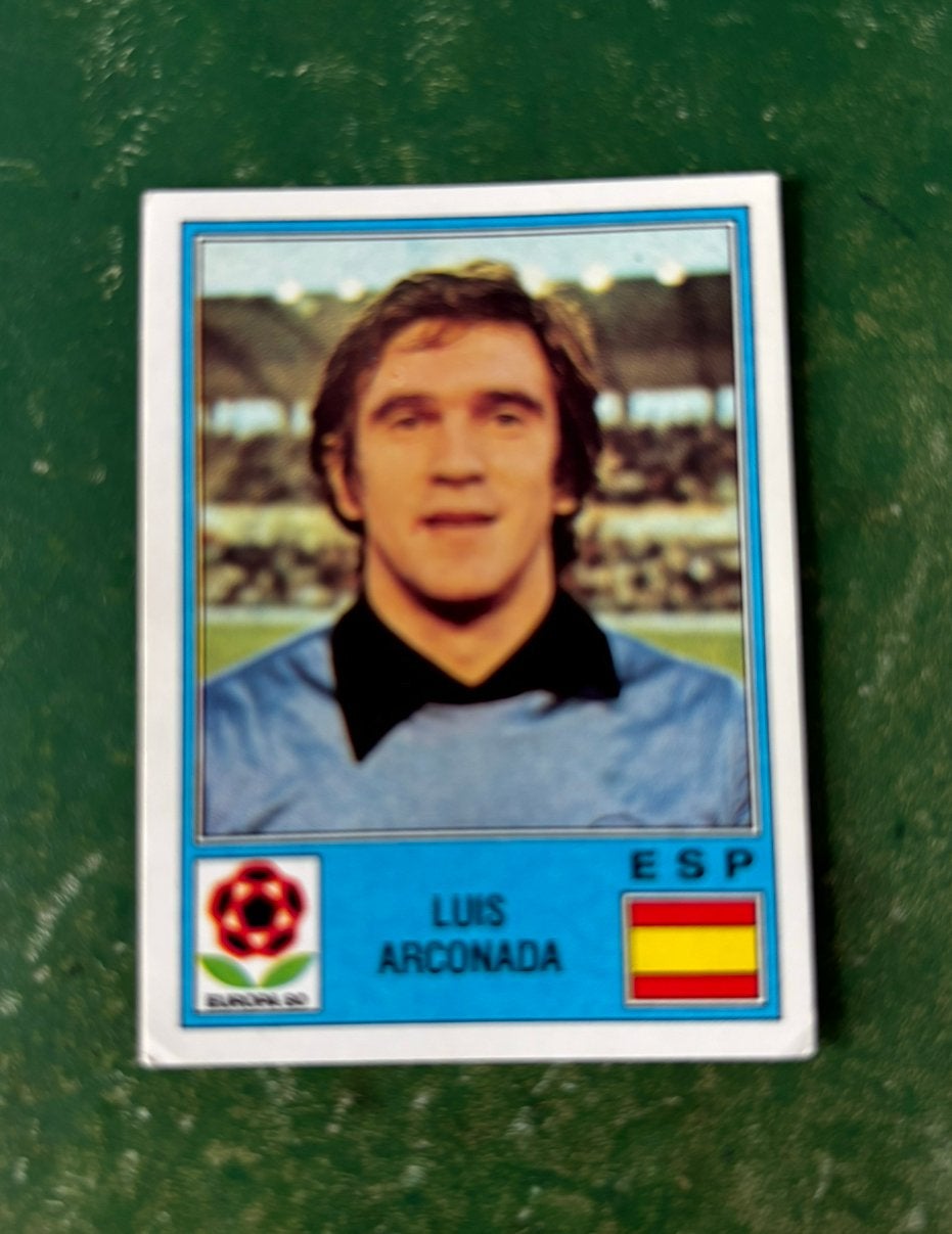 Panini plaatje Luis Arconada Spanje Euro 80, Ophalen of Verzenden