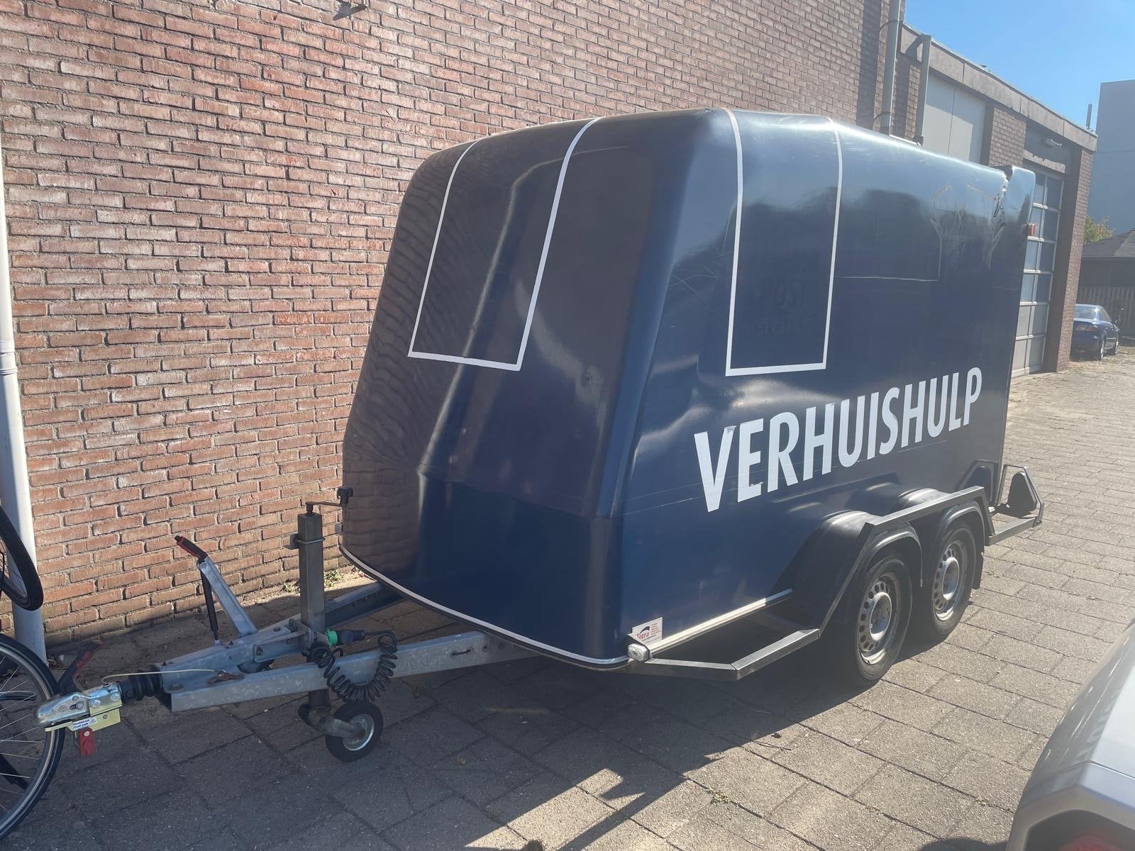 Van Hooff H3416 Gesloten Aanhanger Dubbelassig met Kenteken, Auto diversen, Aanhangers en Bagagewagens, Ophalen, Zo goed als nieuw