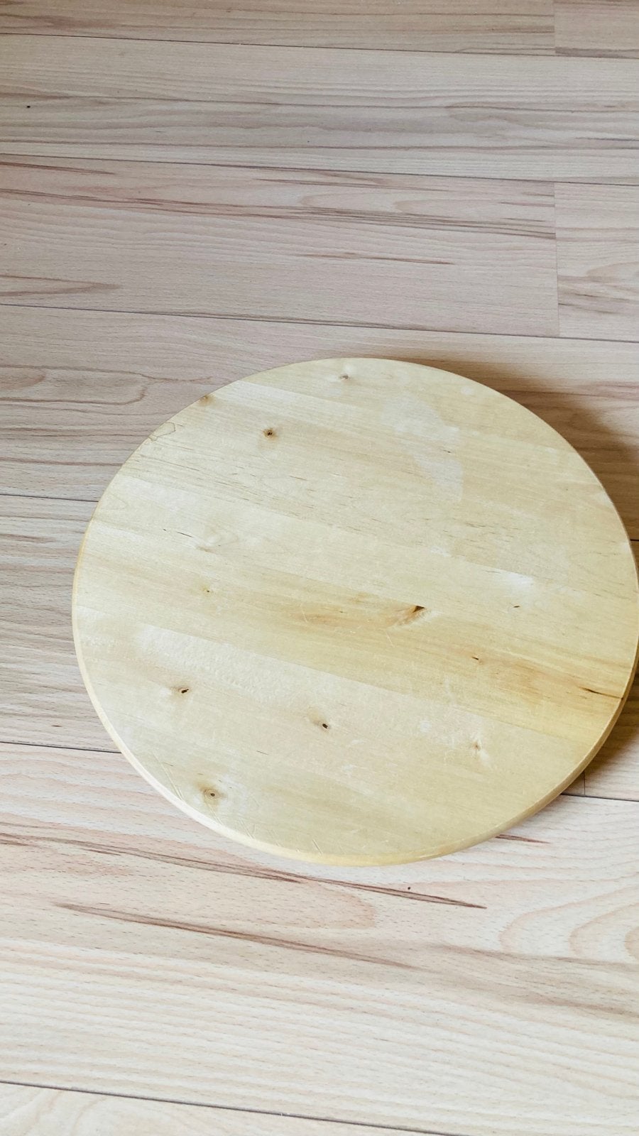 Ikea SNUDDA draaiplateau - 39cm massief espenhout, Ophalen, Zo goed als nieuw, Rond, Hout