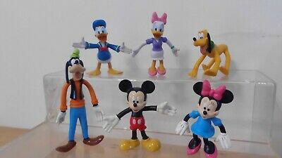 Disney pluto,goofy, minnie, mickey mouse,  6 buig figuren, Verzamelen, Disney, Verzenden